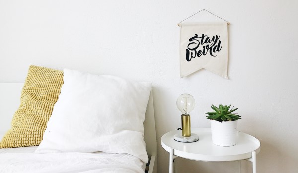 Bedroom bed plant light stay weird sign